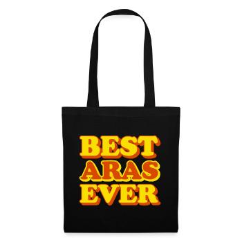 Aras First Name Funny Gift - Tote Bag - black - Front