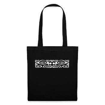 logo poitrine maori 68 blanc - Sac en tissu - noir - Devant