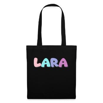 Name - Lara - Tote Bag - black - Front