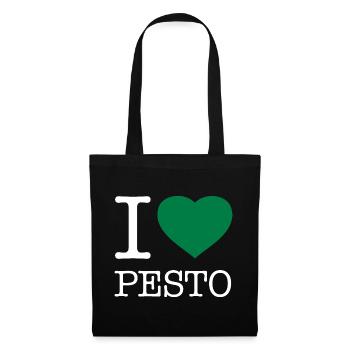 I LOVE PESTO - Stoffbeutel - Schwarz - Vorne