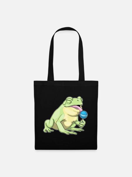 Frosch Lutscher - Stoffbeutel - Schwarz