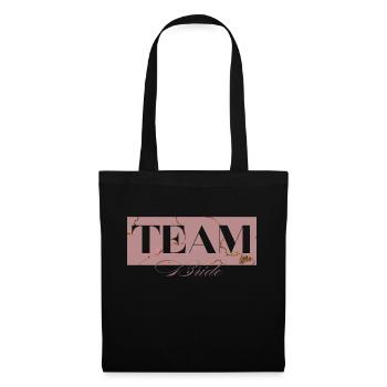 Team bride rose gold-équipe de la mariée - Sac en tissu - noir - Devant