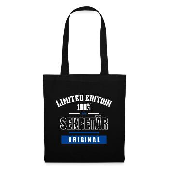 Limited Edition 100% - Sekretär - Original - Stoffbeutel - Schwarz - Vorne
