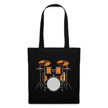 Batteur - Sac en tissu - noir - Devant