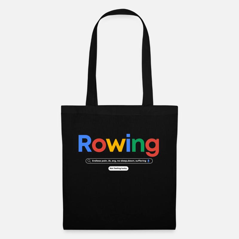Rowing funny Web Search Chuckles - Tote Bag - black