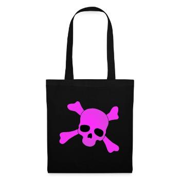 Pink Skull - Stoffbeutel - Schwarz - Vorne