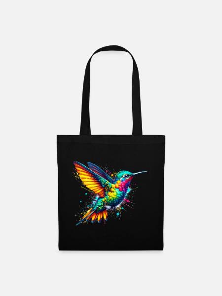 Kolibri - Stoffbeutel - Schwarz