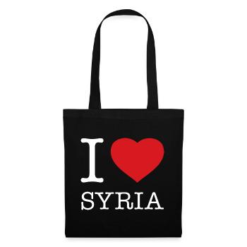 J’ADORE LA SYRIE - Sac en tissu - noir - Devant