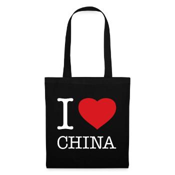 J’ADORE LA CHINE - Sac en tissu - noir - Devant