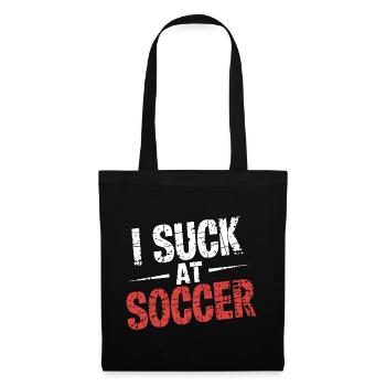 I Suck At Soccer 13 - Stoffbeutel - Schwarz - Vorne