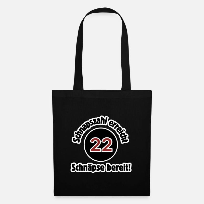 22nd birthday schnapps number reaches schnapps ready - Tote Bag - black