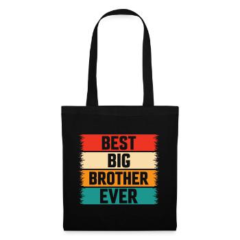 Le meilleur Big Brother de tous les temps ! Meilleur Big Brother de tous les temps - Sac en tissu - noir - Devant
