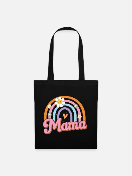 Mama - Stoffbeutel - Schwarz