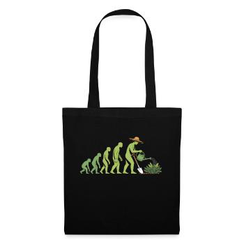 Evolution Gärtnern Gärtnern Gärtnern Gärtnern - Stoffbeutel - Schwarz - Vorne
