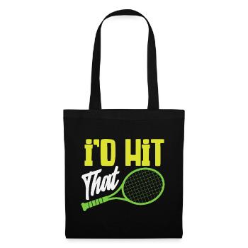 I Beat The Tennis Player Humor - Tote Bag - black - Front