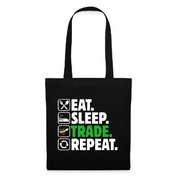 Trading Boursier Crypto Trader Boursier - Sac en tissu - noir - Devant