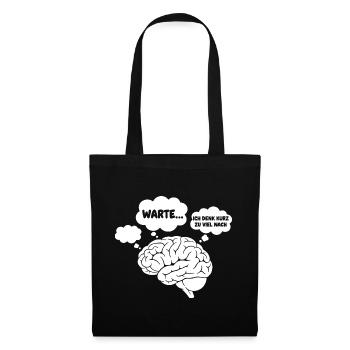 Brain Thoughts Comic - Tote Bag - black - Front