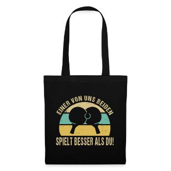 Table Tennis Outfits Table Tennis Player Gifts - Tote Bag - black - Front