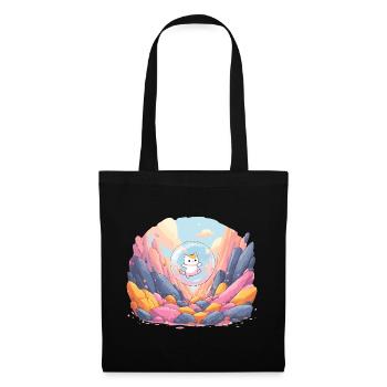 Cat ball in the colored canyon - Tote Bag - black - Front