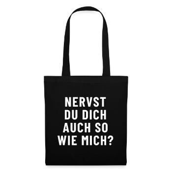 Tu m'énerves autant que moi ? - Sac en tissu - noir - Devant