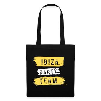 Ibiza Party Team - Stoffbeutel - Schwarz - Vorne