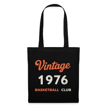 Vintage 1976 – Basketball Club Retro Birth Year - Tote Bag - black - Front