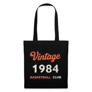 Vintage 1984 – Basketball Club Retro Birth Year - Tote Bag - black - Front