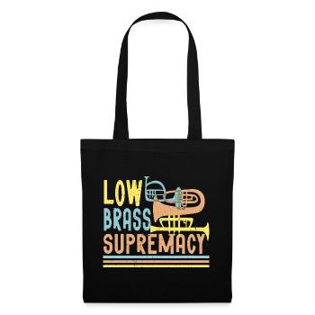 Marching Band Brass Band Low Brass Supremacy - Tote Bag - black - Front