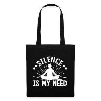 Pilates Enthusiasts Silence Is My Need Pilates - Tote Bag - black - Front