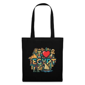 J’adore les vacances en Égypte - Sac en tissu - noir - Devant