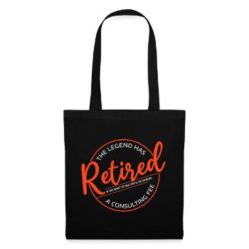 The Legend Has Retired Funny Retirement - Tote Bag - black - Front