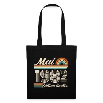 Mai 1982 - Sac en tissu - noir - Devant