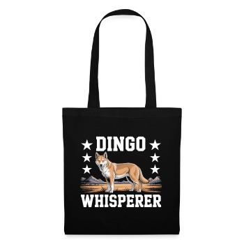 Dingo Australischer Wildhund Tierliebhaber Design - Stoffbeutel - Schwarz - Vorne