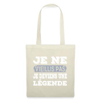 Anniversaire Cadeau humour personnalisé - Sac en tissu - nature - Devant