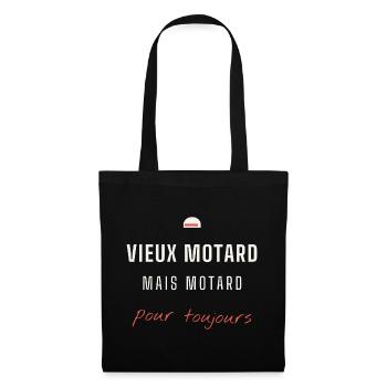Vieux Motard Pour Toujours - Sac en tissu - noir - Devant