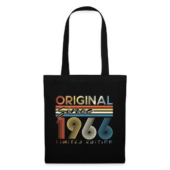 60e anniversaire 60 ans 1966 Né - Sac en tissu - noir - Devant