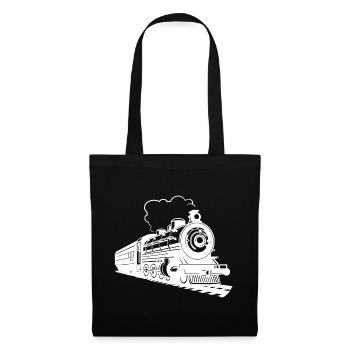 Graphique ferroviaire - Sac en tissu - noir - Devant