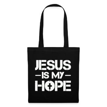 Jesus is my hope - Tote Bag - black - Front