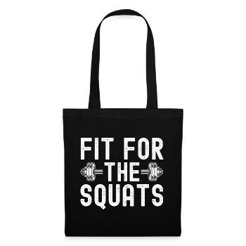 Gym Junkies Fit For The Squats Calisthenics - Tote Bag - black - Front