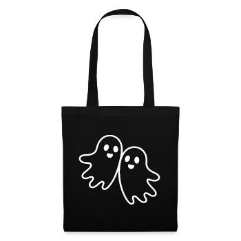 Two Friendly Ghosts Hugging - Tote Bag - black - Front