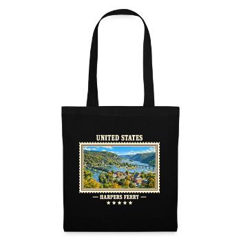 Vereinigte Staaten Harpers Ferry Vintage Marke - Stoffbeutel - Schwarz - Vorne