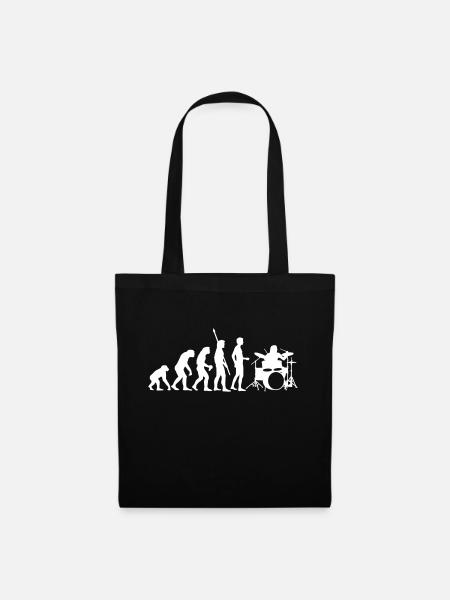 evolution_drummer_b_1c - Stoffbeutel - Schwarz