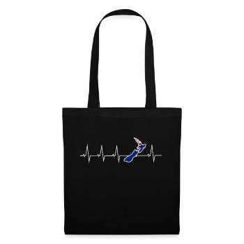 J’adore la Nouvelle-Zélande - New Zealand - - Sac en tissu - noir - Devant