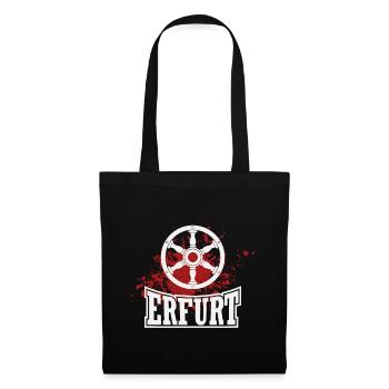 Erfurt - Stoffbeutel - Schwarz - Vorne