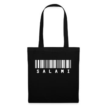 Salami code à barres pour la numérisation - Sac en tissu - noir - Devant