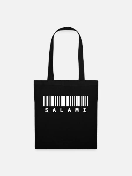 Salami Barcode zum scannen - Stoffbeutel - Schwarz