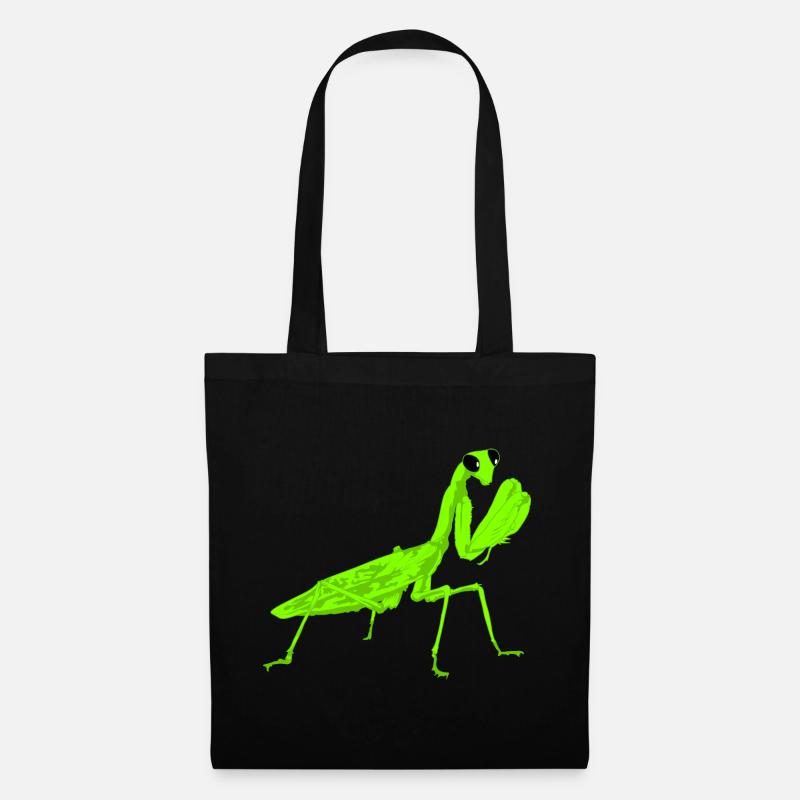 Gottesanbeterin Mantis Religiosa Instekt - Stoffbeutel - Schwarz