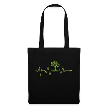 Ecology puls gift saying climate change - Tote Bag - black - Front