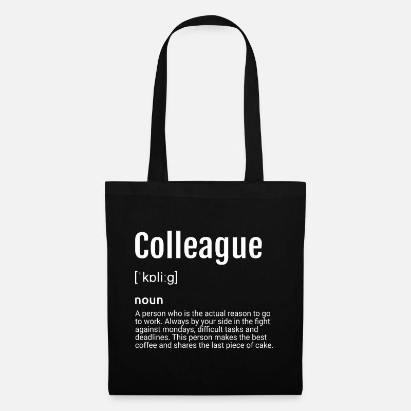 Colleague Definition - Stoffbeutel - Schwarz