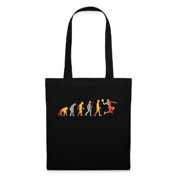 Retro Evolution Volleyball pour les joueurs de volleyball - Sac en tissu - noir - Devant